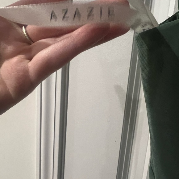 Forest Green Size 6 Azazie Prom Dress - Picture 2 of 6